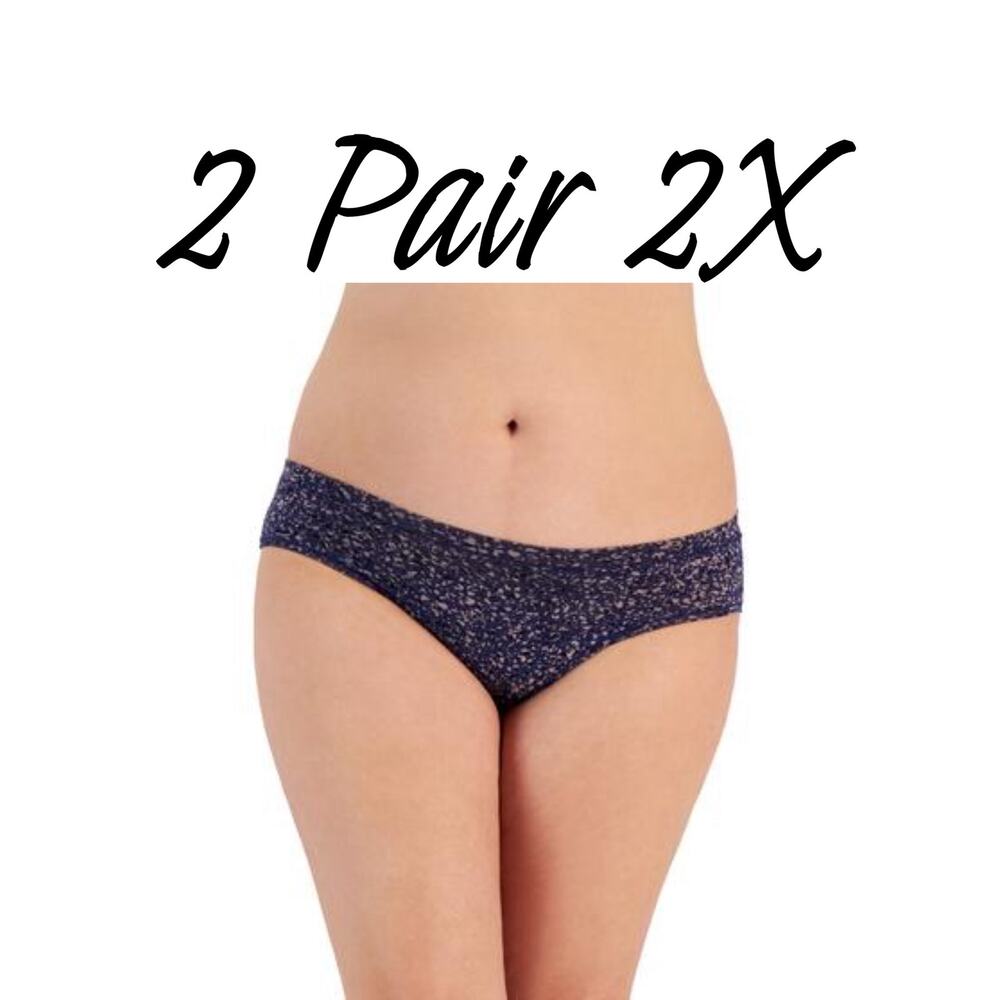 2 Pair Alfani Plus Size Bikini Underwear 2X